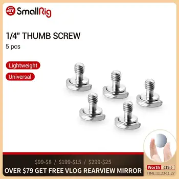 SmallRig 5 Pcs D-ring Hinged Screw Quick Release Camera Fixing Screw with Standard 1/4"-20 Thread for Camera/Tripod-1611
SmallRig 5 Pcs D-ring Hinged Screw Quick Release Camera Fixing Screw with Standard 1/4"-20 Thread for Camera/Tripod-1611
