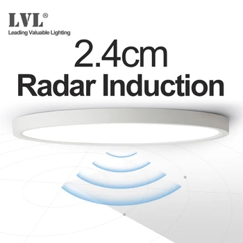 LED Radar Induction Ceiling Light 12W 18W 24W 220Vac Motion Sensor Surface Mounted Modern Ceiling Lamp For Hallways Corridor
LED Radar Induction Ceiling Light 12W 18W 24W 220Vac Motion Sensor Surface Mounted Modern Ceiling Lamp For Hallways Corridor
