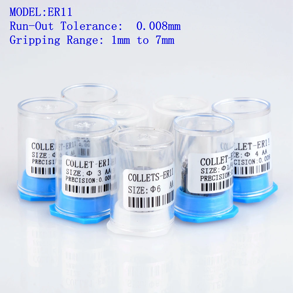 1Pcs AA ER11 1mm-7mm 1/4 1/8 Spring Collet CNC Milling Lathe Tool ER11 Spring Collet grade Precision 0.008mm
1Pcs AA ER11 1mm-7mm 1/4 1/8 Spring Collet CNC Milling Lathe Tool ER11 Spring Collet grade Precision 0.008mm