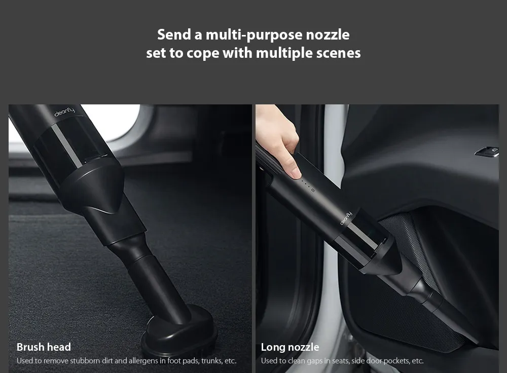 Handheld Vacuum Cleaner FV2 Send a multi-purpose nozzle set to cope with multiple scenes Handheld Vacuum Cleaner FV2 Send a multi-purpose nozzle set to cope with multiple scenes