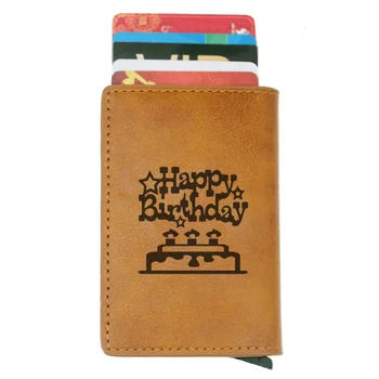 Classic happy Birthday Credit Card Holder Men And Women Metal RFID Vintage Aluminium Box PU Leather Fashion Card Wallet present
Classic happy Birthday Credit Card Holder Men And Women Metal RFID Vintage Aluminium Box PU Leather Fashion Card Wallet present