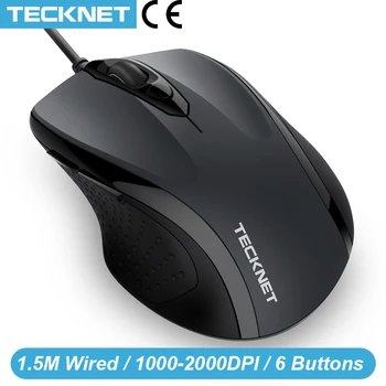 TeckNet Pro S2 Mouse Wired USB Mouse for Computer PC Mouse 2000DPI 1000DPI Ergonomic Mouse Shape 6 Buttons Mice for Asus Xiaomi
TeckNet Pro S2 Mouse Wired USB Mouse for Computer PC Mouse 2000DPI 1000DPI Ergonomic Mouse Shape 6 Buttons Mice for Asus Xiaomi