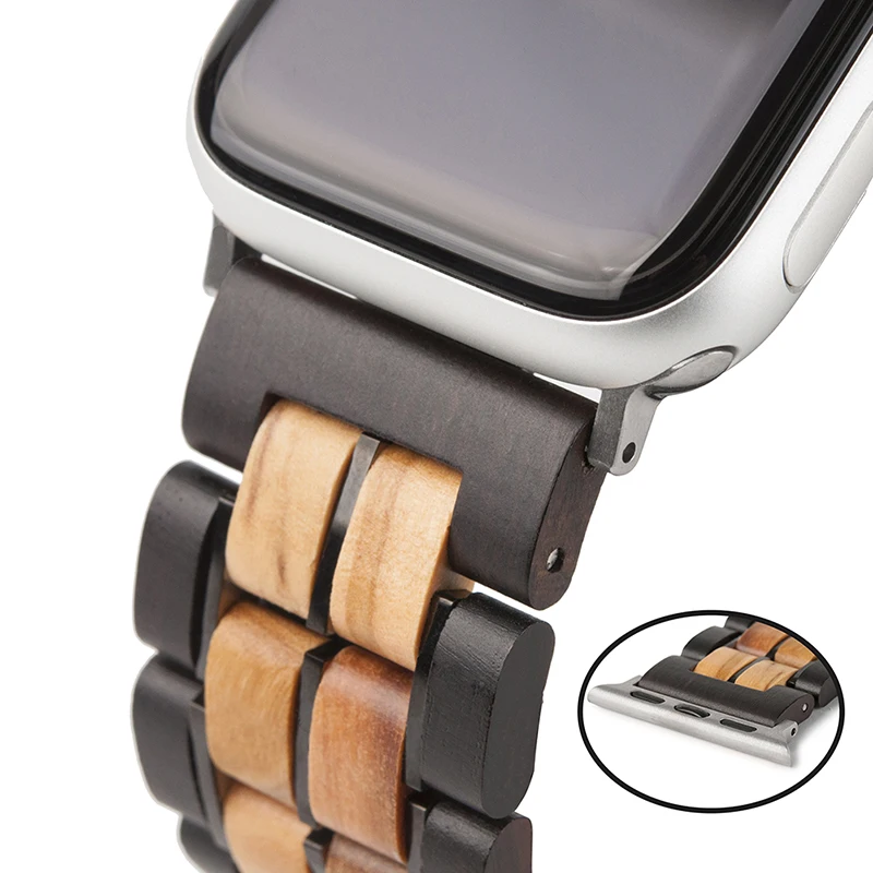 BOBO BIRD-Bracelet en bois pour Apple Watch, acier inoxydable, ultra fin, 4mm, marque supérieure BOBO BIRD-Bracelet en bois pour Apple Watch, acier inoxydable, ultra fin, 4mm, marque supérieure