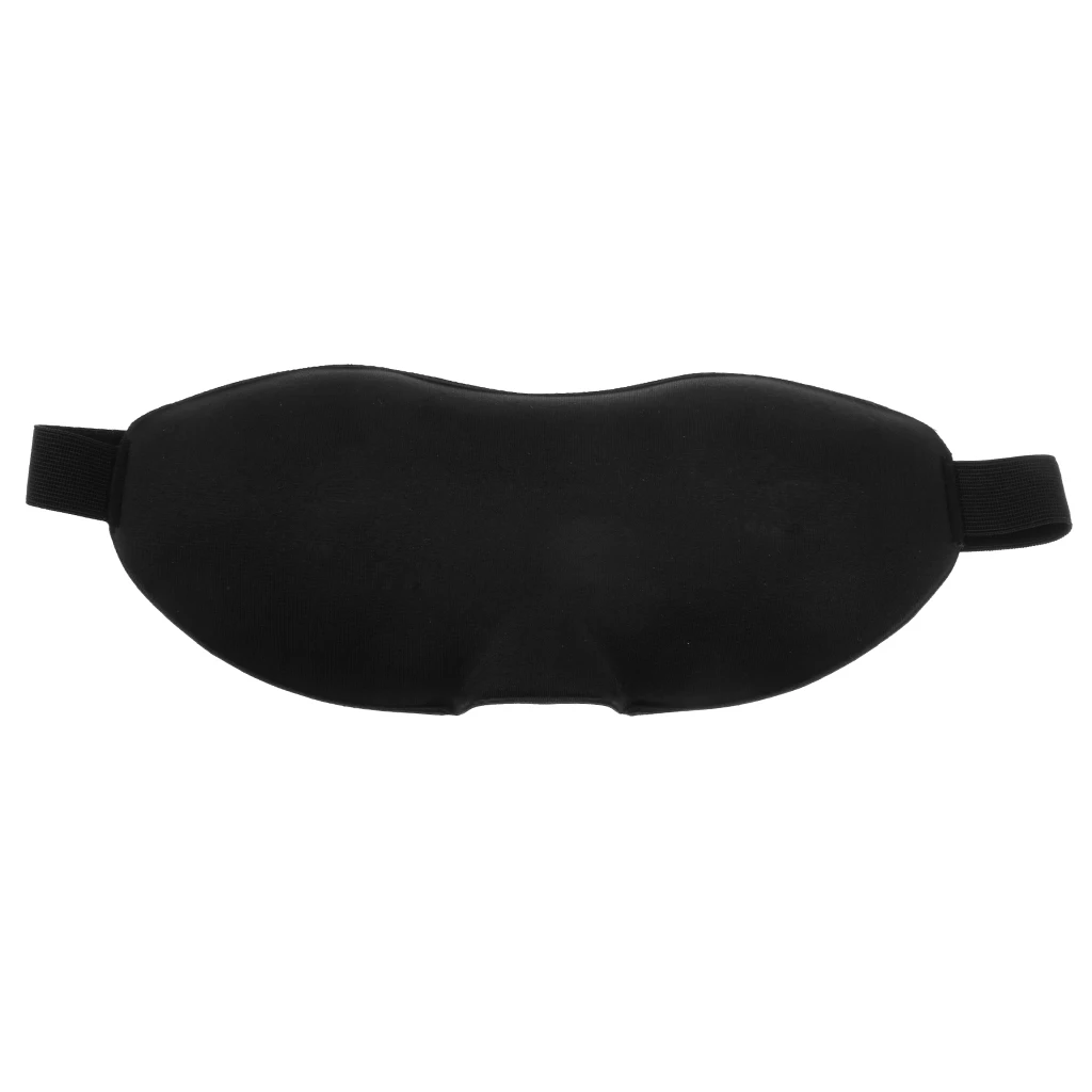 Unisex Cotton Elastic Blindfold Eye Mask Travel Sleep Aid Shade Cover Black Unisex Cotton Elastic Blindfold Eye Mask Travel Sleep Aid Shade Cover Black