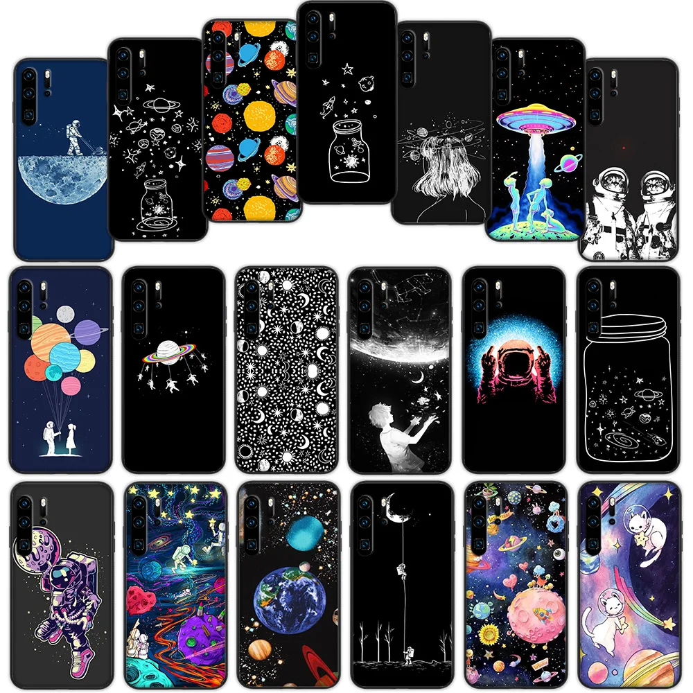Мягкий чехол космонавта для Huawei P40 P30 P20 P10 Lite Pro Nova 5t | Мобильные телефоны и