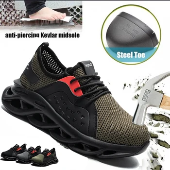 Big Size Mens Work Shoes Steel Toe Anti-Smashing Safety Boots for Men Thick Bottom Shoes Brand 2020 Construction Working Boot A4
Big Size Mens Work Shoes Steel Toe Anti-Smashing Safety Boots for Men Thick Bottom Shoes Brand 2020 Construction Working Boot A4