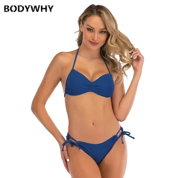 Summer New Women's Two-piece Swimsuit Sexy Bikini Ladies Hanging Neck Fashion Split Solid Color Swimsuit Women
Summer New Women's Two-piece Swimsuit Sexy Bikini Ladies Hanging Neck Fashion Split Solid Color Swimsuit Women