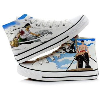 Unisex Anime Graffiti ONE PIECE Roronoa Zoro Casual Canvas Shoes hand-painted plimsolls Flat shoes duck shoes Sneakers
Unisex Anime Graffiti ONE PIECE Roronoa Zoro Casual Canvas Shoes hand-painted plimsolls Flat shoes duck shoes Sneakers
