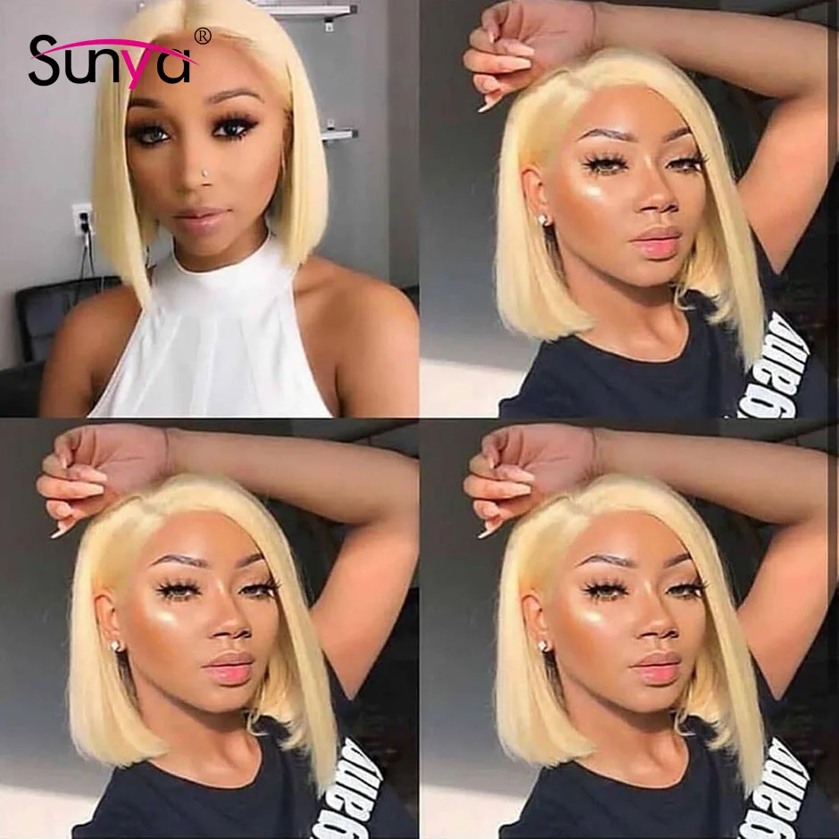 Honey Blonde 613 Straight Short Bob Wig Sunya Lace Front Human Hair Wigs Pre Pluked Peruvian Remy Hair Lace Front Wig For Women
Honey Blonde 613 Straight Short Bob Wig Sunya Lace Front Human Hair Wigs Pre Pluked Peruvian Remy Hair Lace Front Wig For Women