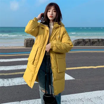 2019 Winter Women Parkas Medium Long Thick Warm Cotton Jacket Fashion New Solid color Coat Hooded Cotton Outerwear Female TTT206
2019 Winter Women Parkas Medium Long Thick Warm Cotton Jacket Fashion New Solid color Coat Hooded Cotton Outerwear Female TTT206