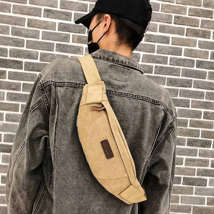 Men Canvas Sports Bag Portable Fitness Jogging Morning Exercise Bag Strip Chest Bag Fashion Cool Thin Wallet Strong
Men Canvas Sports Bag Portable Fitness Jogging Morning Exercise Bag Strip Chest Bag Fashion Cool Thin Wallet Strong