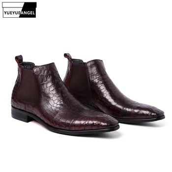 2020 New Fashion European Retro Ankle Boots Men Casual Shoes Pointed Toe Genuine Leather Male Footwear Sapatos Masculino Scarpe
2020 New Fashion European Retro Ankle Boots Men Casual Shoes Pointed Toe Genuine Leather Male Footwear Sapatos Masculino Scarpe