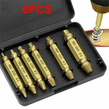 6Pcs Damaged Screw Extractor Drill Bit Set Broken Screw Bolt Remover Easily Take Out Screw Removal Tool
6Pcs Damaged Screw Extractor Drill Bit Set Broken Screw Bolt Remover Easily Take Out Screw Removal Tool
