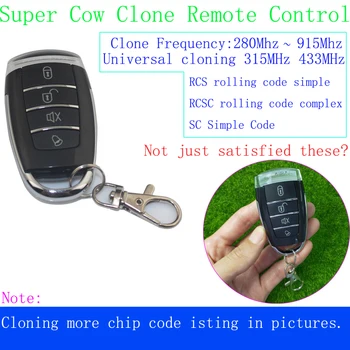 Wireless Transmitter Gate Opener Cloning Remote Control Key For 315MHz 433Mhz 866MHz
Wireless Transmitter Gate Opener Cloning Remote Control Key For 315MHz 433Mhz 866MHz