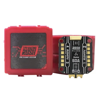 RUSH BLADE SUPER Edition 60A F350 168MHz 96K PWM 3S~6S BLHeli_32 4 In 1 ESC for RC FPV Racing Drone
RUSH BLADE SUPER Edition 60A F350 168MHz 96K PWM 3S~6S BLHeli_32 4 In 1 ESC for RC FPV Racing Drone