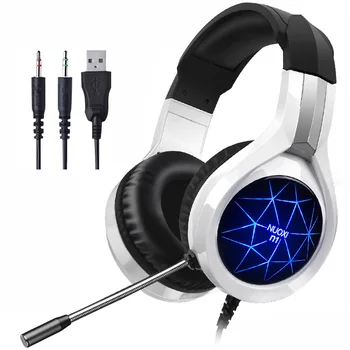 NUOXI Pro Gaming Headset Gaming 3.5mm Gaming Headphones Earphone Games Head phone with Mic LED Light for PC Laptop Gamers
NUOXI Pro Gaming Headset Gaming 3.5mm Gaming Headphones Earphone Games Head phone with Mic LED Light for PC Laptop Gamers