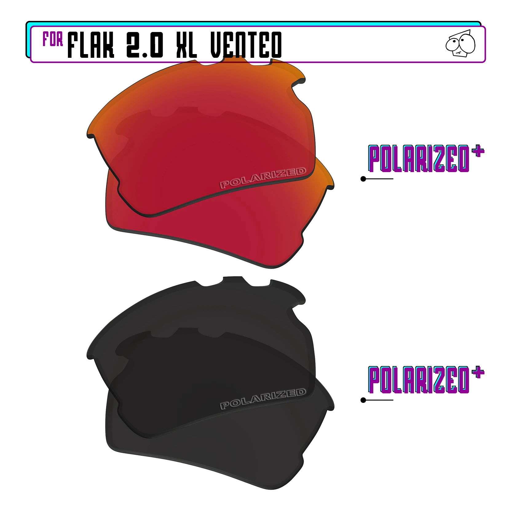 EZReplace Polarized Replacement Lenses for - Oakley Flak 2.0 XL Vented Sunglasses - BlackPPlus-RedPPlus
EZReplace Polarized Replacement Lenses for - Oakley Flak 2.0 XL Vented Sunglasses - BlackPPlus-RedPPlus