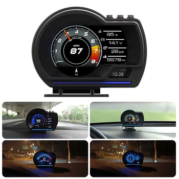 Brake Test Universal Head Up Display ABS Clear Fault Code Odometer Car Hud Smart A-pillar OBD2 GPS Oil Water Temp Turbo
Brake Test Universal Head Up Display ABS Clear Fault Code Odometer Car Hud Smart A-pillar OBD2 GPS Oil Water Temp Turbo