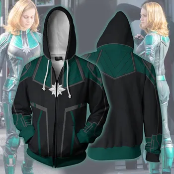 Movie Avengers superhero Ms. Marvel Cosplay Costumes Ms. Marvel Hoodies printing Zip Up Hoodie Men's women's sports Jackets
Movie Avengers superhero Ms. Marvel Cosplay Costumes Ms. Marvel Hoodies printing Zip Up Hoodie Men's women's sports Jackets