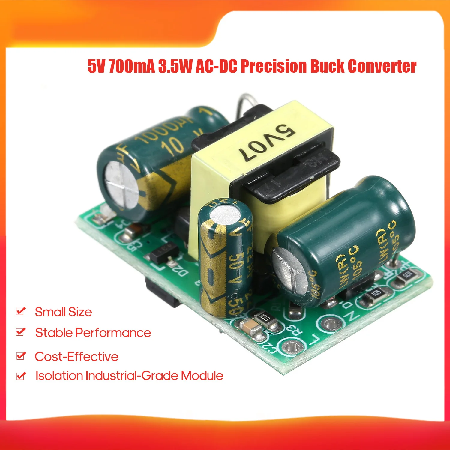 5V 700mA 3.5W AC-DC Precision Buck Converter AC 220V to DC Step Down Transformer Power Supply Module | Обустройство дома