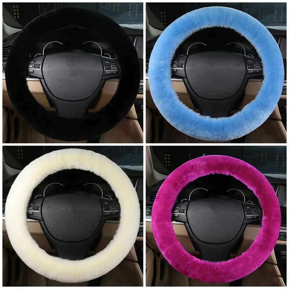 Universal Steering-wheel Soft Plush Tasteless Steering Wheel Cover Suit for for 35cm-43cm Steering Wheel Car Interior Accessorie
Universal Steering-wheel Soft Plush Tasteless Steering Wheel Cover Suit for for 35cm-43cm Steering Wheel Car Interior Accessorie