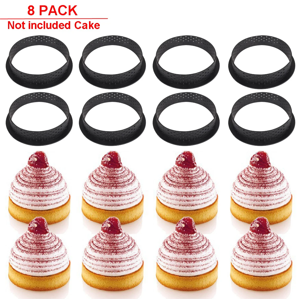 8PCS Cake Mold Perforated Cutter DIY Round-Shape Mousse Circle Ring Tart Decorating French Dessert Bakeware Kitchen Accessories
8PCS Cake Mold Perforated Cutter DIY Round-Shape Mousse Circle Ring Tart Decorating French Dessert Bakeware Kitchen Accessories