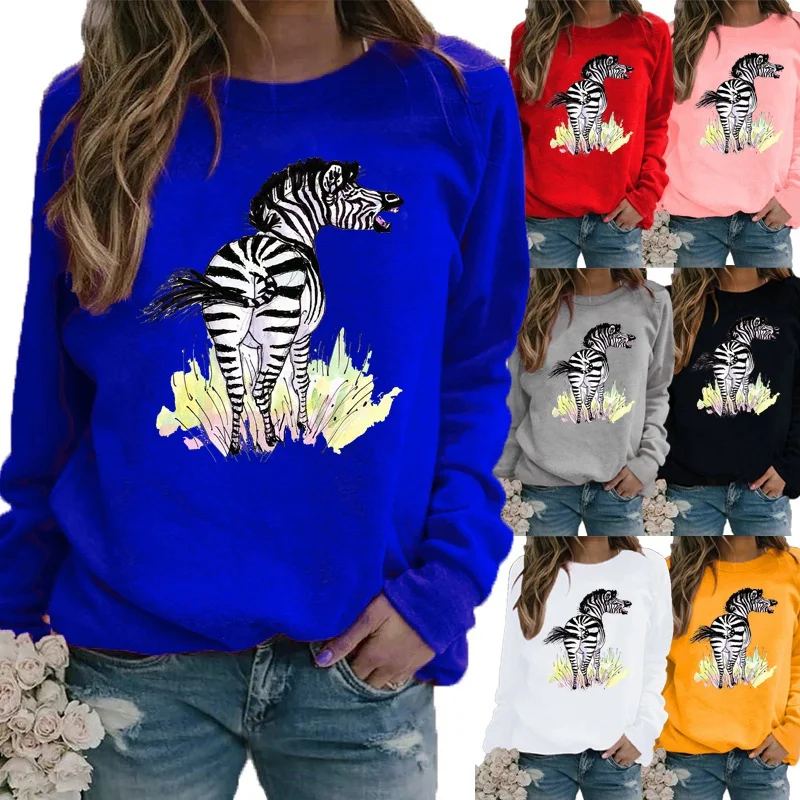 Winter Womens Fashion Casual Long-sleeved Print Pullover Sweatshirt Ladies Round Neck Loose Casual T-shirt Plus Size
Winter Womens Fashion Casual Long-sleeved Print Pullover Sweatshirt Ladies Round Neck Loose Casual T-shirt Plus Size