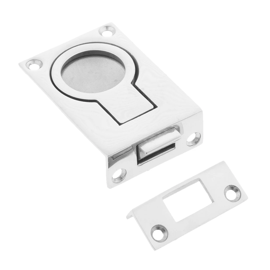 316 Stainless Steel Boat Recessed Hatch Pull Handle Flush Lift Ring with Mounting Plate for RV Marine 316 Stainless Steel Boat Recessed Hatch Pull Handle Flush Lift Ring with Mounting Plate for RV Marine