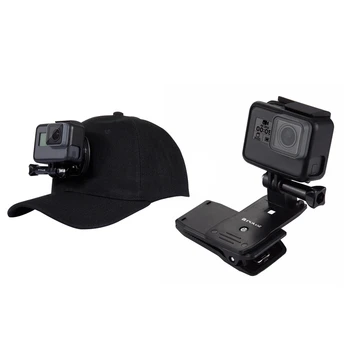 PULUZ 2 Pcs for Go Pro Accessories: 1 Pcs Outdoor Sun Hat Topi Baseball Cap with Holder Mount & 1 Pcs 360 Degree Backpack Quick
PULUZ 2 Pcs for Go Pro Accessories: 1 Pcs Outdoor Sun Hat Topi Baseball Cap with Holder Mount & 1 Pcs 360 Degree Backpack Quick