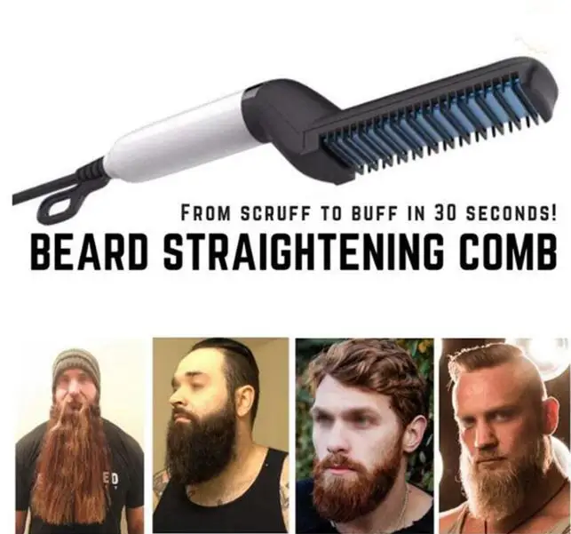 Multifunctional Hair Comb Brush Beard Straightener Hair Straighten Straightening Comb Hair Curler Quick Hair Styler For Men
Multifunctional Hair Comb Brush Beard Straightener Hair Straighten Straightening Comb Hair Curler Quick Hair Styler For Men