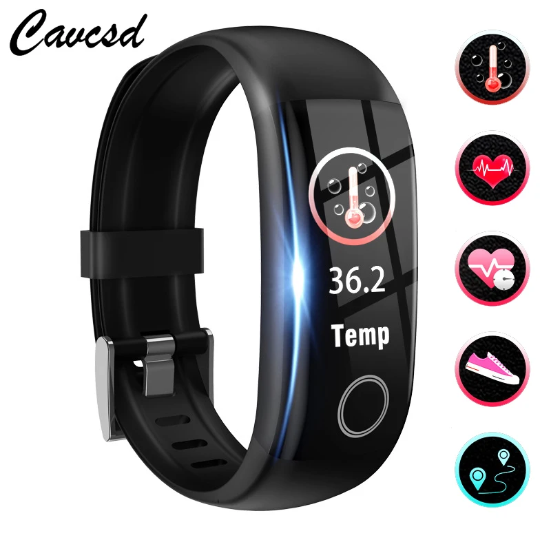 CAVCSD T10 Smart Watch Color Screen Pedometer Sports Heart Rate Monitor Fitness Tracker Real-time monitoring of Body Temperature
CAVCSD T10 Smart Watch Color Screen Pedometer Sports Heart Rate Monitor Fitness Tracker Real-time monitoring of Body Temperature