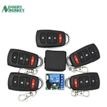 433Mhz 12VSwitch DC 12V 10A 1CH Relay Receiver and 5 pieces 3 pieces 2 pieces RF 433 Mhz Transmitter Remote Controls
433Mhz 12VSwitch DC 12V 10A 1CH Relay Receiver and 5 pieces 3 pieces 2 pieces RF 433 Mhz Transmitter Remote Controls