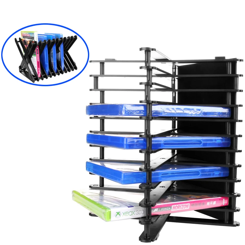 Game Accessories Foldable Multi-angle Disc Bracket Game Storage Stand for PS4/PS4Pro/PS3/PS2/XBOX ONE S/XBOX360
Game Accessories Foldable Multi-angle Disc Bracket Game Storage Stand for PS4/PS4Pro/PS3/PS2/XBOX ONE S/XBOX360