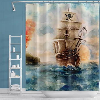 Sea Sailboat Wall Hanging Shower Curtain Bathroom Toilet Partition Waterproof Polyester Bohemian Bath Screens for Bathroom Decor
Sea Sailboat Wall Hanging Shower Curtain Bathroom Toilet Partition Waterproof Polyester Bohemian Bath Screens for Bathroom Decor