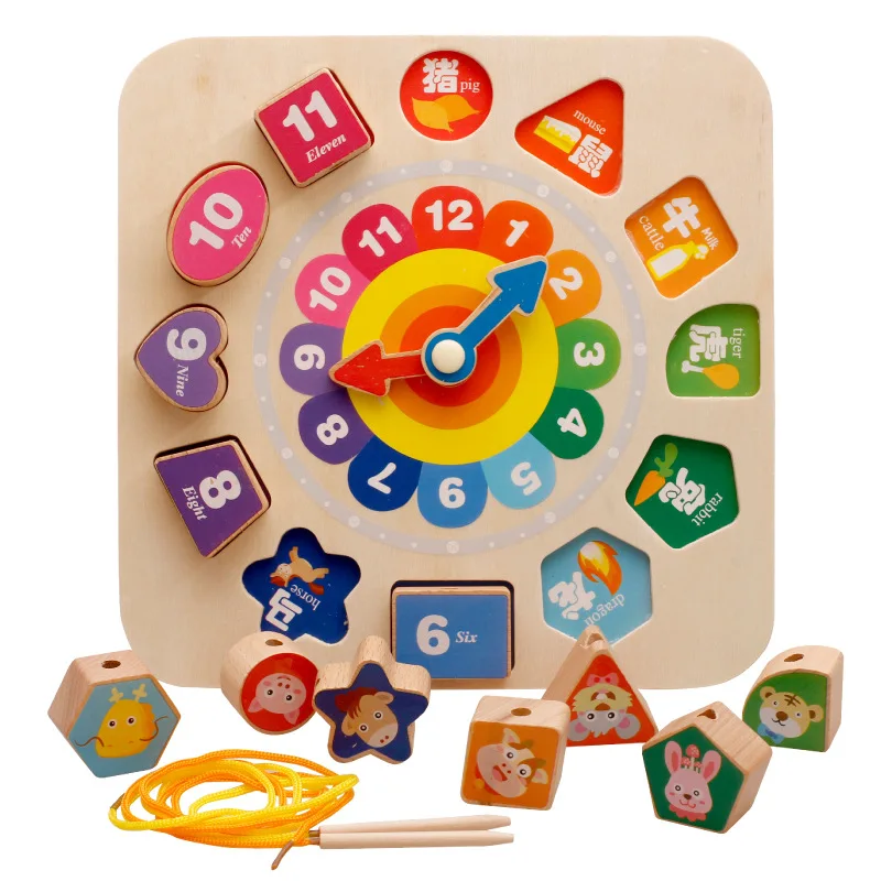 MWZ New Style with Numbers Clock Bead Toy CHILDREN'S 123-Year-Old Wood Wearing Rope Educational Toy
MWZ New Style with Numbers Clock Bead Toy CHILDREN'S 123-Year-Old Wood Wearing Rope Educational Toy