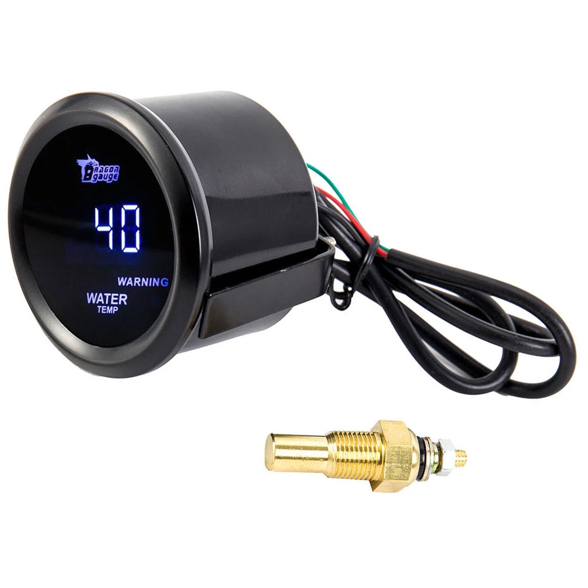 Universal Car Digital Water Temperature Gauge With Blue Backlight Red Warning Light DC12V Thermometer Digital Display
Universal Car Digital Water Temperature Gauge With Blue Backlight Red Warning Light DC12V Thermometer Digital Display