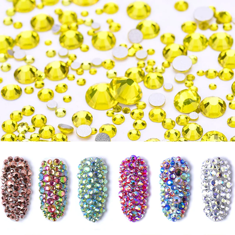 Polairs SMC SS3-SS30 & Mix Size Silver Base Glue Fixed Citrine Non Hotfix Rhinestones For Nail Art Decoration
Polairs SMC SS3-SS30 & Mix Size Silver Base Glue Fixed Citrine Non Hotfix Rhinestones For Nail Art Decoration