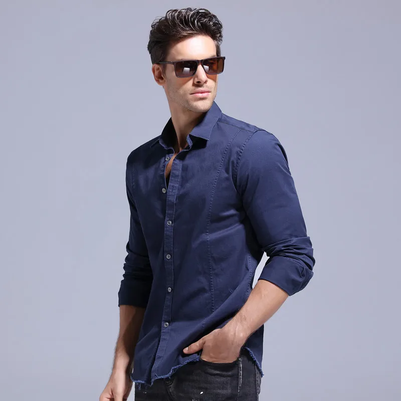 2020 Spring Top Quality Brand Clearance 100% Cotton Shirt Men Slim Fit Casual Jeans Mens Shirts Soild Men Shirt Long Sleeve
2020 Spring Top Quality Brand Clearance 100% Cotton Shirt Men Slim Fit Casual Jeans Mens Shirts Soild Men Shirt Long Sleeve