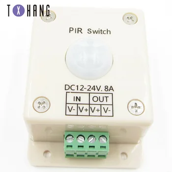 DC 12V 24V 8A PIR Sensor Switch Mini PIR Infrared IR Motion Sensor Detector Switch Module for LED Strip Light diy electronics
DC 12V 24V 8A PIR Sensor Switch Mini PIR Infrared IR Motion Sensor Detector Switch Module for LED Strip Light diy electronics