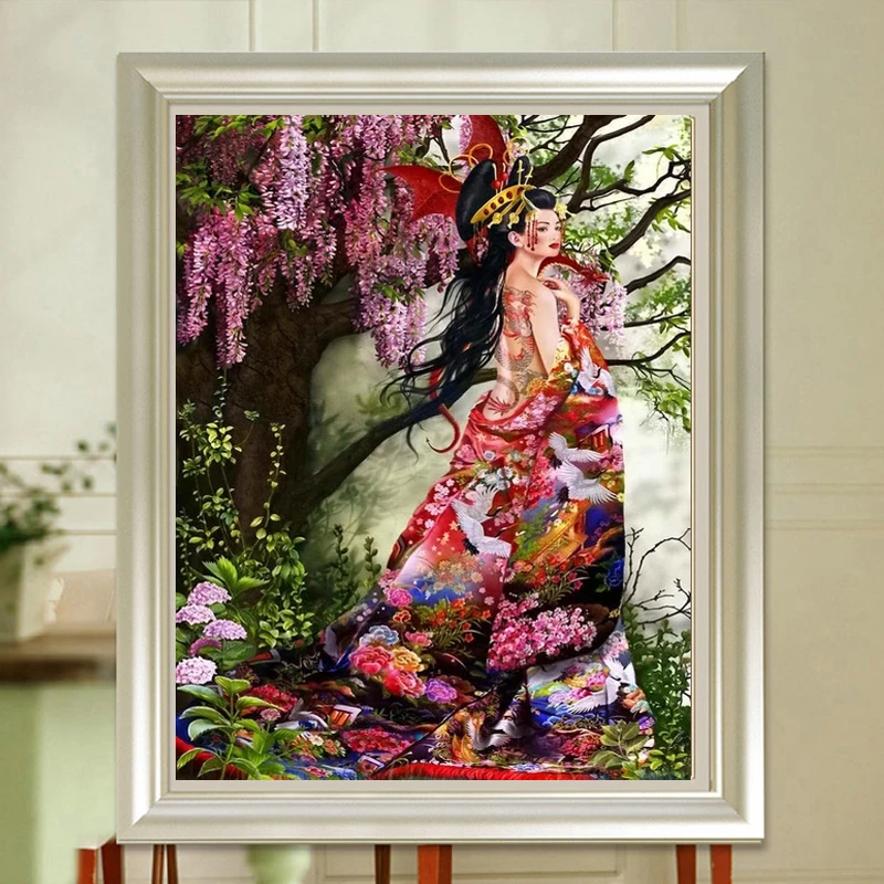 5D Diy diamond painting arts and crafts girl picture cross stitch cartoon rhinestones embroidery Home decor | Дом и сад