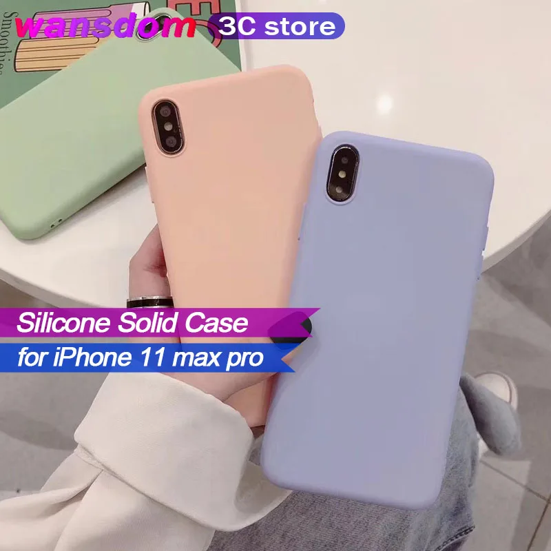 Silicone Solid Color Case for iPhone 11 XS MAX XR X Candy Color Phone Cases for iPhone 7 6 6S 8 Plus Soft TPU Shell C
Silicone Solid Color Case for iPhone 11 XS MAX XR X Candy Color Phone Cases for iPhone 7 6 6S 8 Plus Soft TPU Shell C