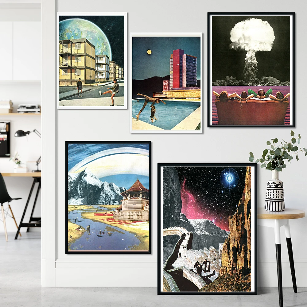 Nordic Abstract Retro Canvas Painting Sci-Fi Art Wall Posters and Prints Surrealistic Night Sky Scenery Picture Frameless Mural
Nordic Abstract Retro Canvas Painting Sci-Fi Art Wall Posters and Prints Surrealistic Night Sky Scenery Picture Frameless Mural