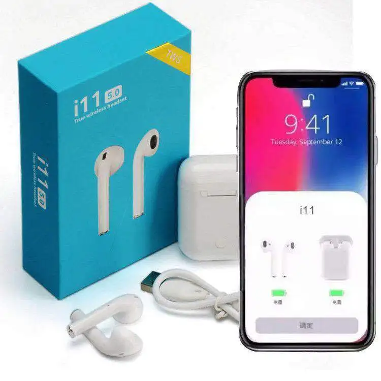 i11 TWS Bluetooth Earphone in-ear Wireless Headphones Mini Music Earpiece Sport Earbuds Headset pk Wireless Earphone i7S TWS
i11 TWS Bluetooth Earphone in-ear Wireless Headphones Mini Music Earpiece Sport Earbuds Headset pk Wireless Earphone i7S TWS