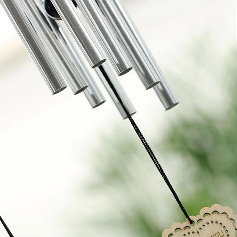 8 Tubes Wind Chime Bells Hanging Home Car Outdoor Yard