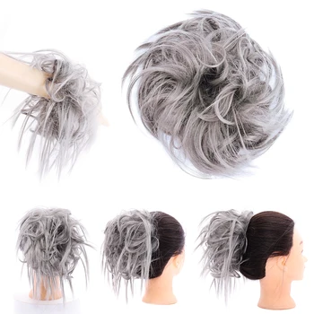 Allaosify Messy Scrunchie chignon hair bun Straight elastic band updo hairpiece synthetic hair chignon hair extension for women 
Allaosify Messy Scrunchie chignon hair bun Straight elastic band updo hairpiece synthetic hair chignon hair extension for women