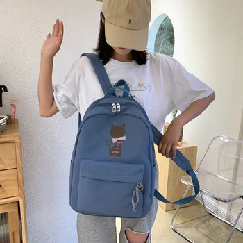 

Schoolbag Korean-Style Mass Ins Online Celebrity Lovely Campus Harajuku High School Students Travel Backpack