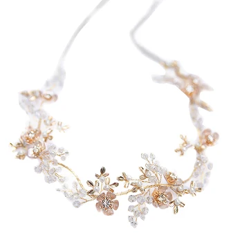 

Wedding Headbands Bridal Headpieces Flower Leaves Design Hair Vine for Bride Bridesmaids Bridal Hair Accessories for Women Flowe