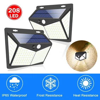 3 Modes 208 LEDs Solar Light Outdoor Solar Lamp Motion Sensor Wall Light Waterproof Solar Powered Sunlight for Garden Decoration
3 Modes 208 LEDs Solar Light Outdoor Solar Lamp Motion Sensor Wall Light Waterproof Solar Powered Sunlight for Garden Decoration