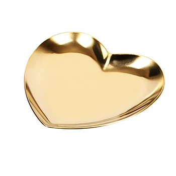 Nordic Home Decoration Accessories Jewel Serving Plate Serving Tray Metal Heart-Shaped Ring Necklace Jewelry Storage Organizer
Nordic Home Decoration Accessories Jewel Serving Plate Serving Tray Metal Heart-Shaped Ring Necklace Jewelry Storage Organizer