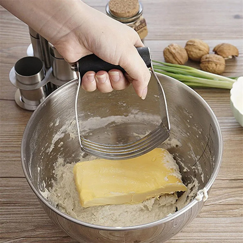 1pcs Butter Blender Multifunctional Dough Blender Top Professional Pastry Cutter Heavy Duty Stainless Steel Kitchen Tool
1pcs Butter Blender Multifunctional Dough Blender Top Professional Pastry Cutter Heavy Duty Stainless Steel Kitchen Tool